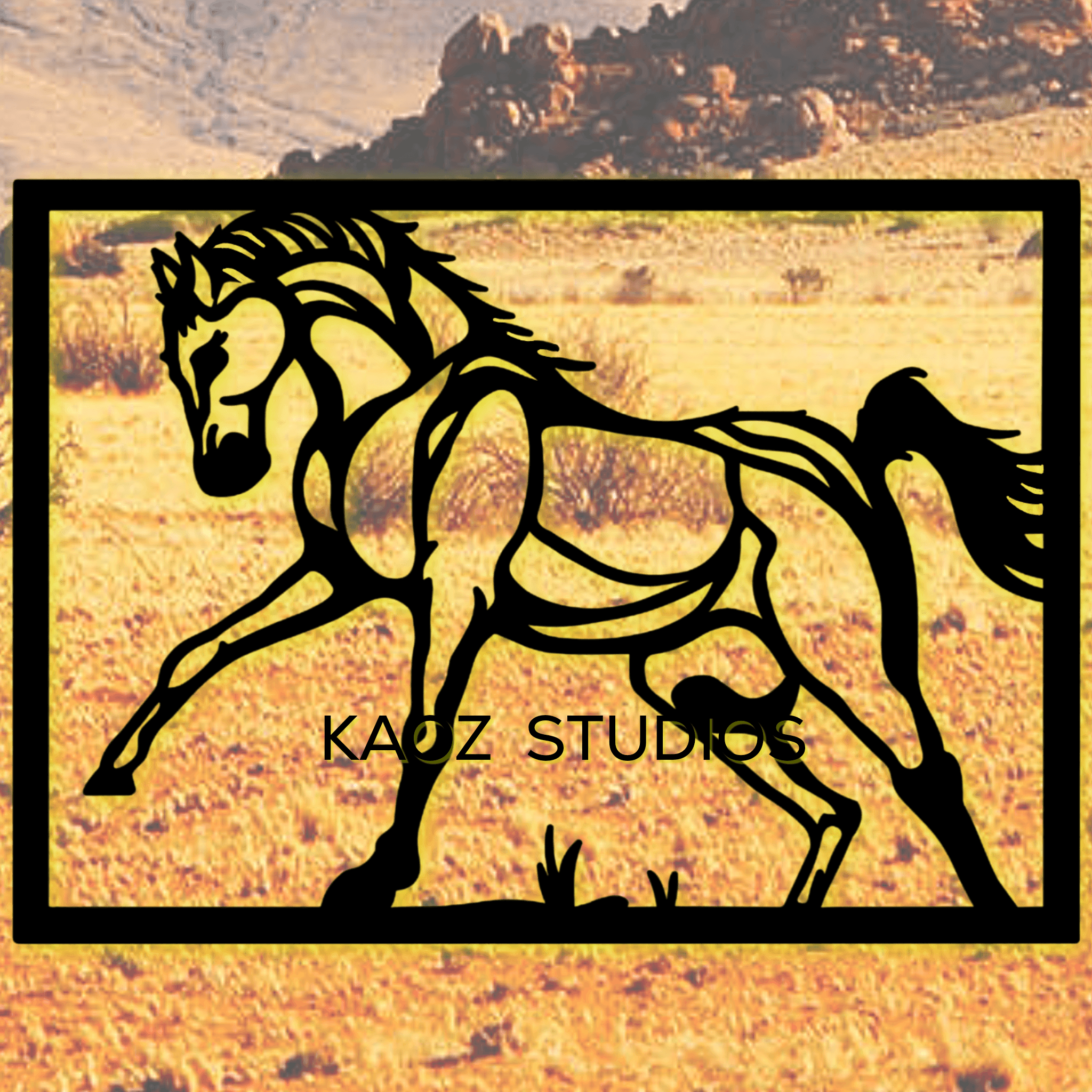 mustang wall art horse wall decor animal decoration 3d model