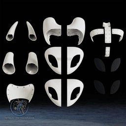 Silksong Hornet Mask 3D Printer STL File 3d model