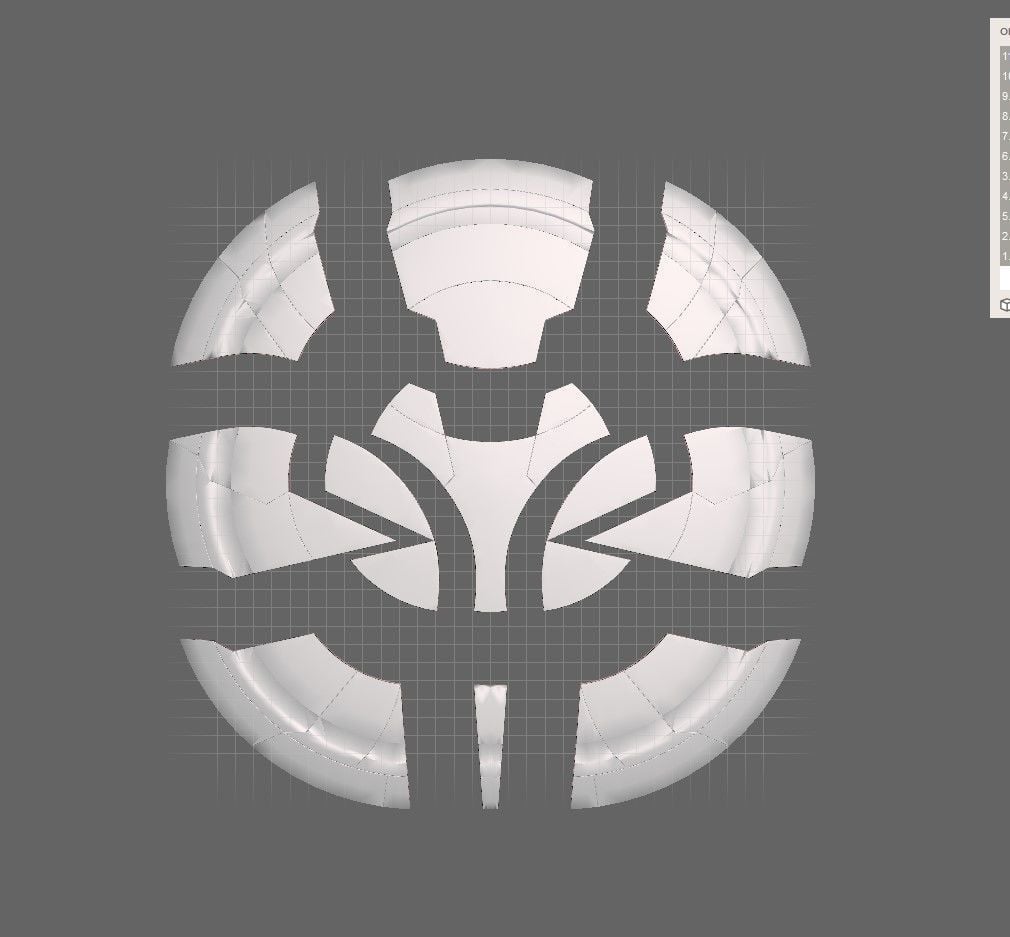Taskmaster Shield 3d model