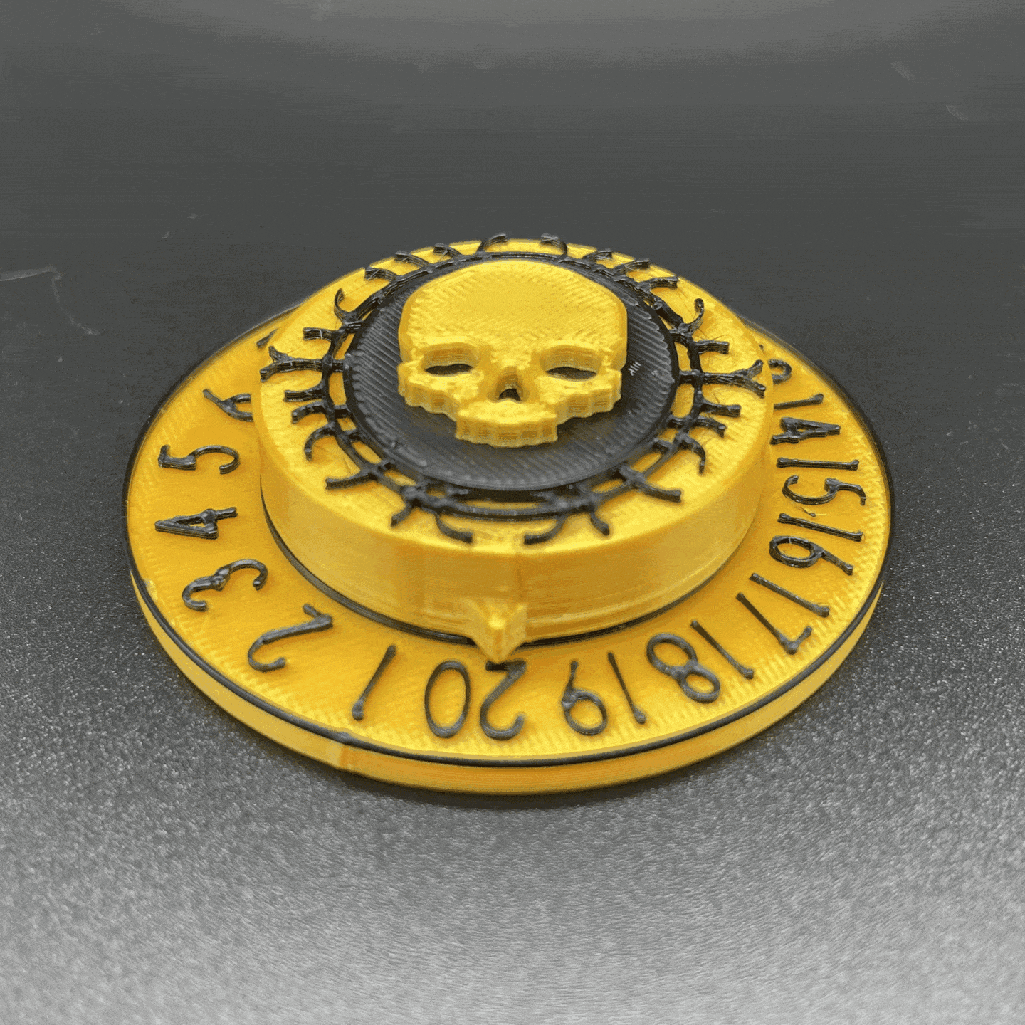 Filigree Skull "Magic: The Gathering" Radial Life Counter 3d model