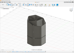 Heptagonal pen holder 3d model