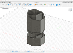 Heptagonal pen holder 3d model