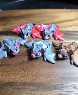 Fruit bat and Halloween variation 3d model