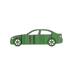 e90 3D Car Flip Art Desk Display 3d model