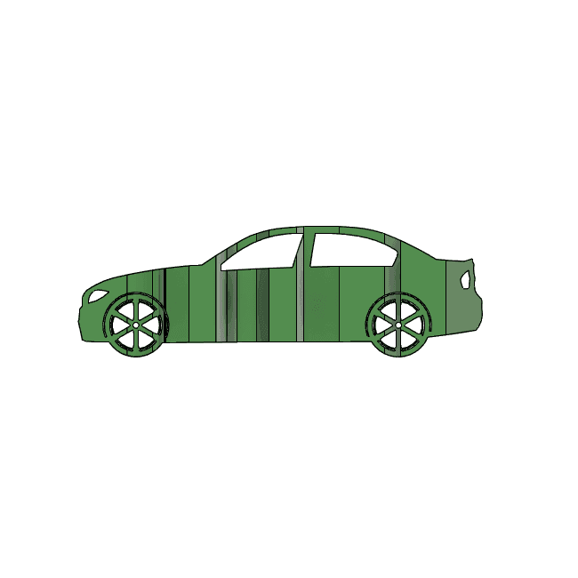 e90 3D Car Flip Art Desk Display 3d model