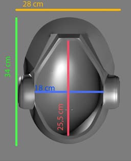 daft punk helmet/Cosplay 3d model