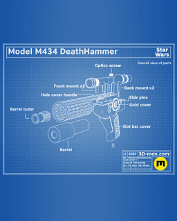 M434 DeathHammer - Star Wars 3d model