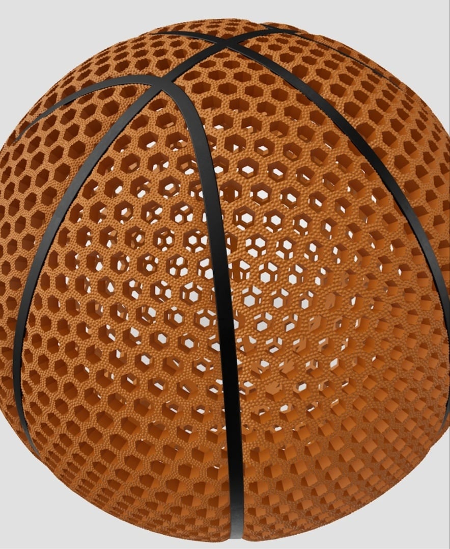 AIRLESS BASKETBALL - Non-Slip Surface 3d model