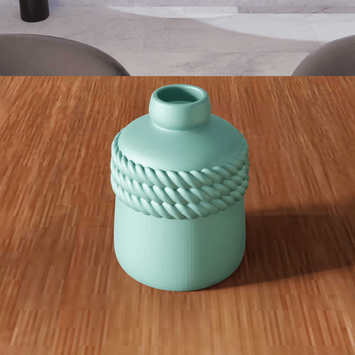 Round Rope Vase 3d model