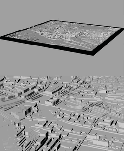 HAMBURG, Skyline 3d map 3d model