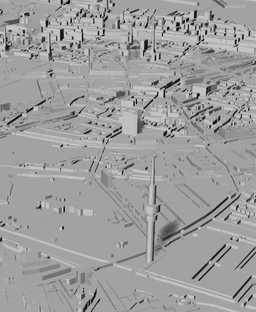 HAMBURG, Skyline 3d map 3d model