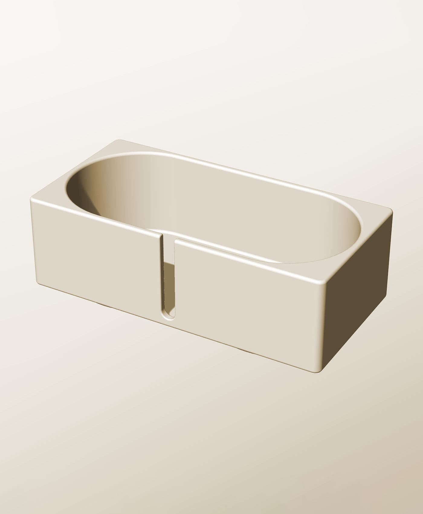 CX96-65-SB Stackable slotted bin box module for creative decor 3d model