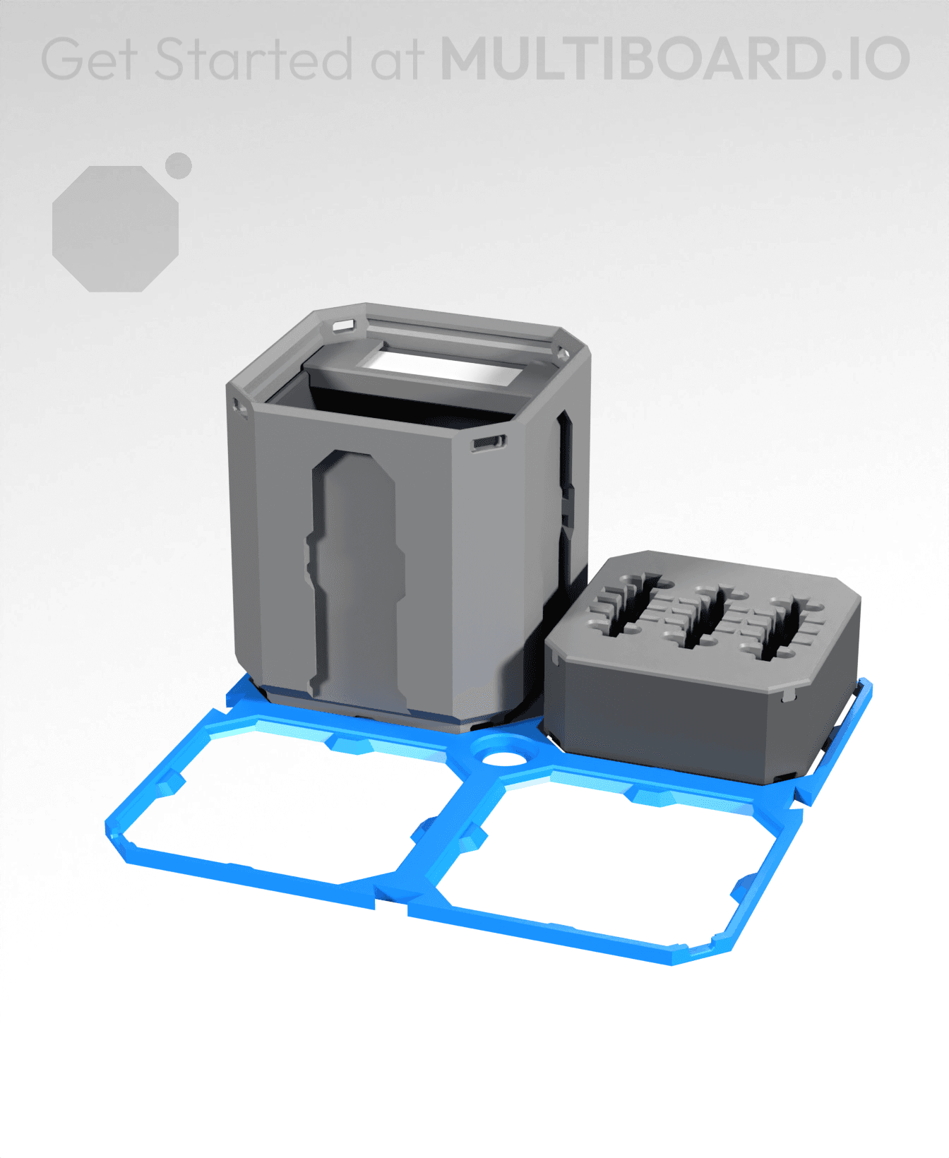 2x2 LU - Lite MultiBin Panel 3d model
