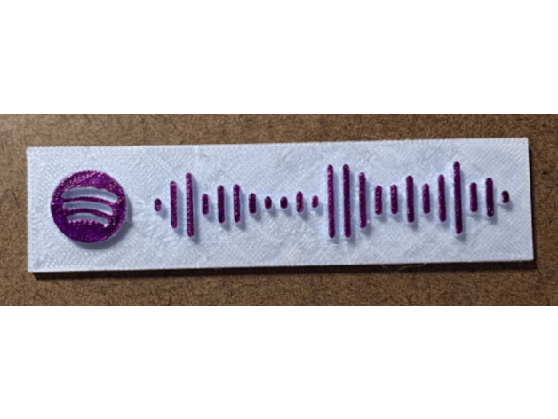 Secret Spotify Code 3d model