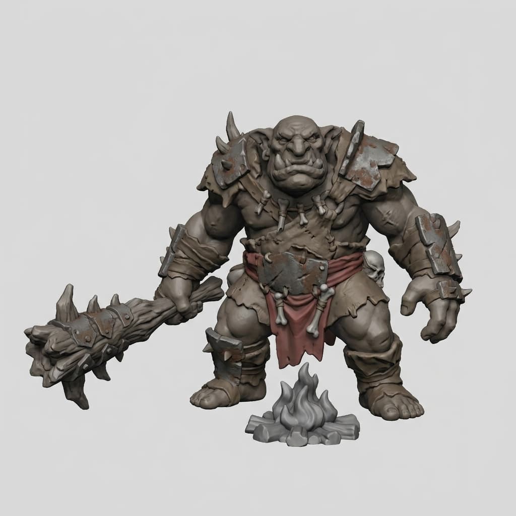 Iris and Orin - Mawhide Camp Boss STL - Brute Raider Camp 3d model