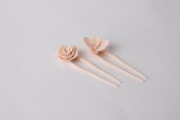 Rose & Lotus Hair Fork Set 3d model