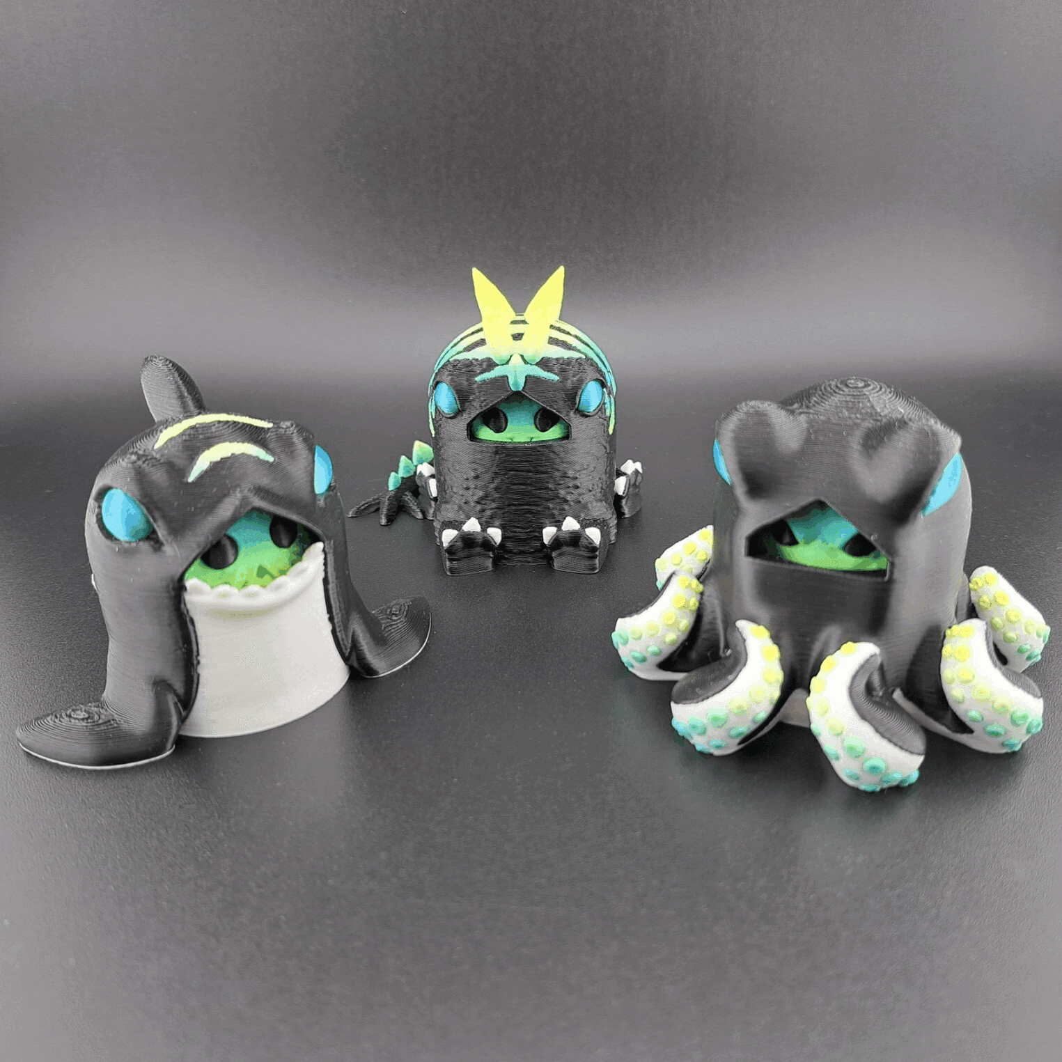 Squatchlings in Costumes - Chibi Cryptids 3d model