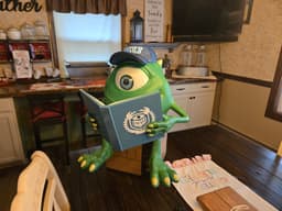 Scaled the model up to make it life size for our local child care room at the YMCA. Made some cuts and added pins so it would print with less supports and fit together easier. I lost some detail on the front of the book from scaling but it still turned out great! 3d model