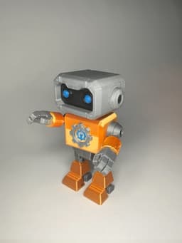 ModBot: Sprocket - Premium 3D Printable Robot Model | Modular, Magnet Ready Print 3d model