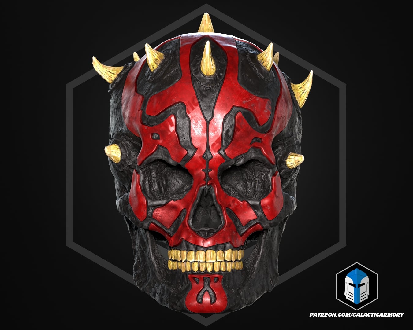 Darth Maul Skull - 3D Print Files 3d model