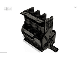 Print in Place Engine Benchmark - The Bengine Key-Chain 3d model