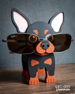 PINSCHER GLASSES HOLDER 3d model