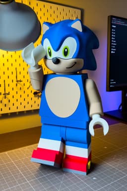 Sonic the Hedgehog Modular Figure 3d model