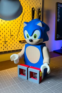 Sonic the Hedgehog Modular Figure 3d model