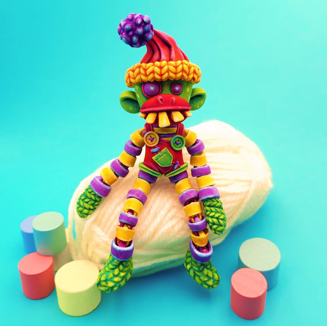 Creepy Sock Monkey 3d model