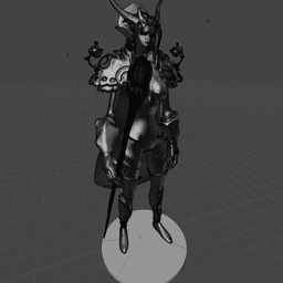 Female Emerald Dragonborn in Human Form v2.0 3d model