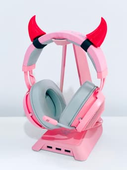 Devil Horns Headset / headphone Attachment / Accessory 3d model