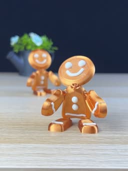 Articulated gingerbread man 3d model
