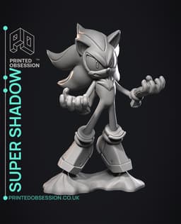 Super Shadow - Sonic - Fan Art 3d model