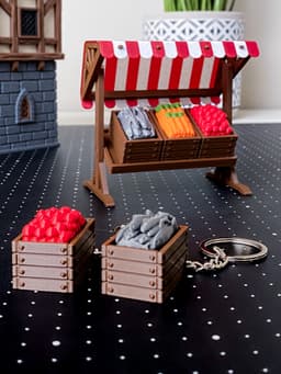 Medieval Crate Clicker - Medieval Market Stall 3d model