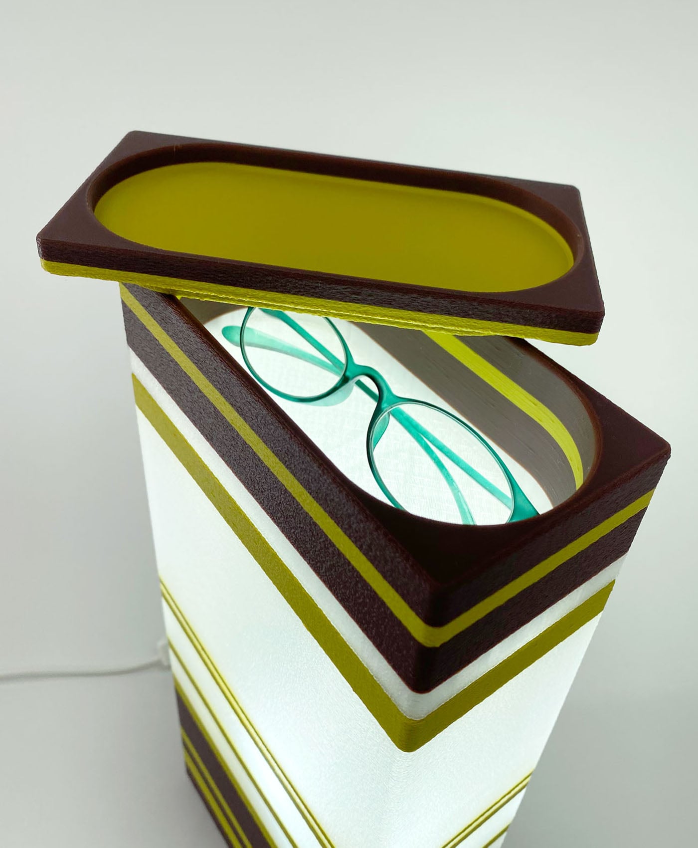 Bedside Lamp With Modular Illuminated Storage - Table Lamp 3d model