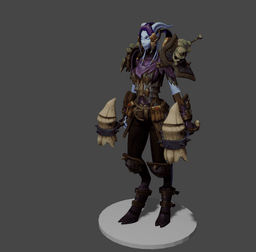 Chill the Shaman Tiefling v2 3d model