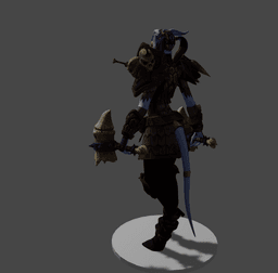 Chill the Shaman Tiefling v2 3d model
