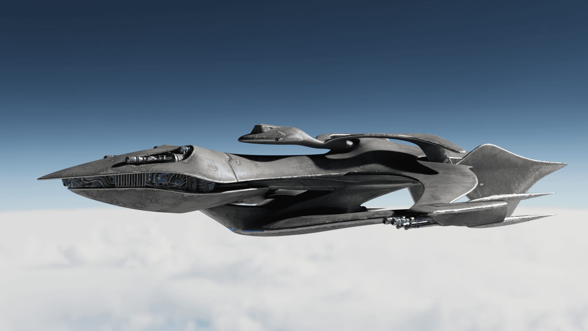 PROJECT MANTARAY STARSHIP FOR 3D PRINT 3d model