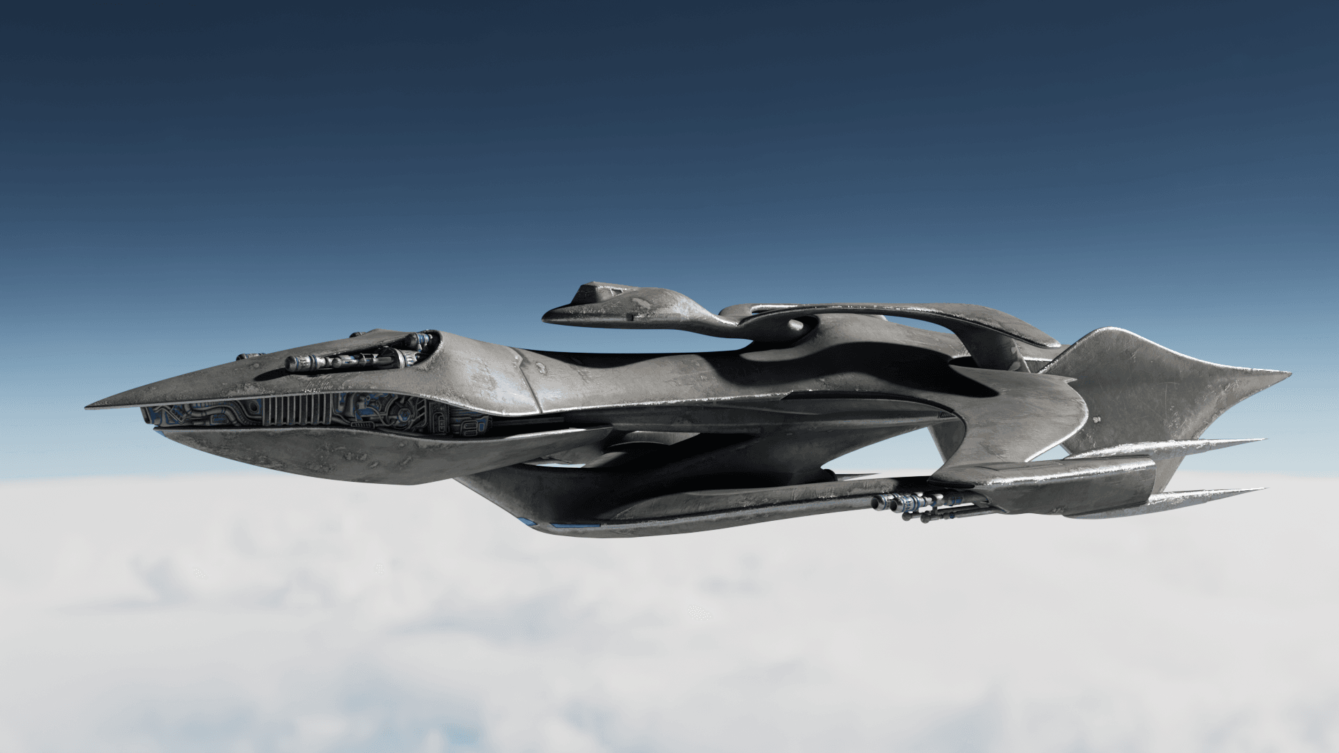 PROJECT MANTARAY STARSHIP FOR 3D PRINT 3d model