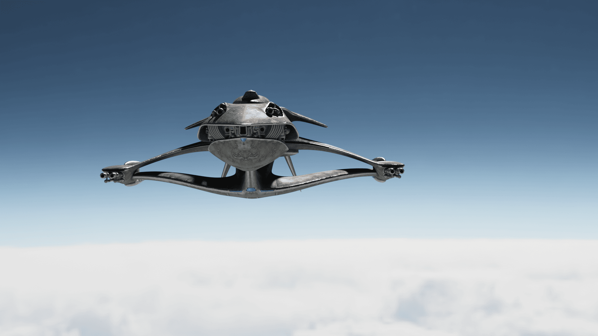 PROJECT MANTARAY STARSHIP FOR 3D PRINT 3d model
