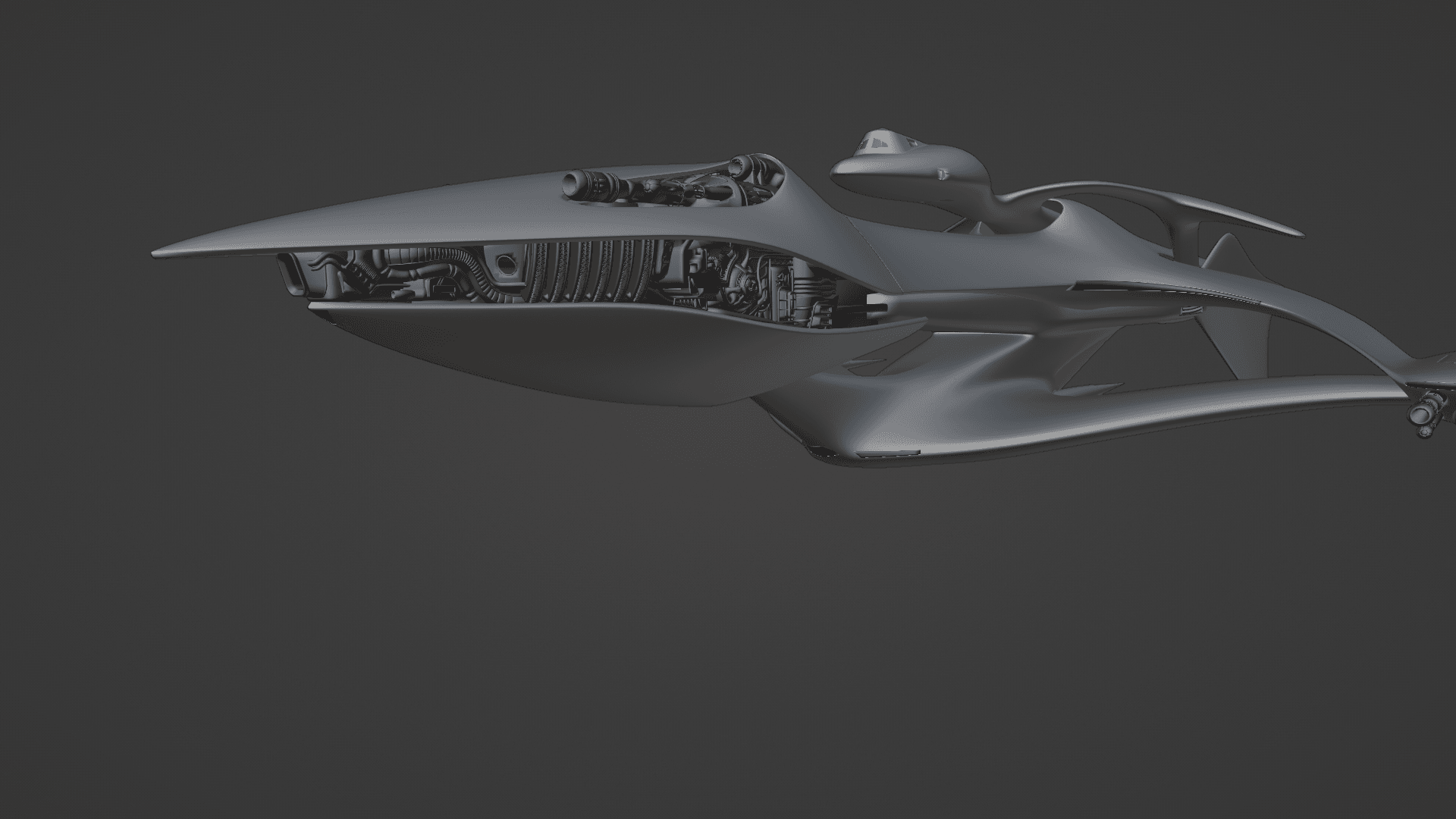PROJECT MANTARAY STARSHIP FOR 3D PRINT 3d model