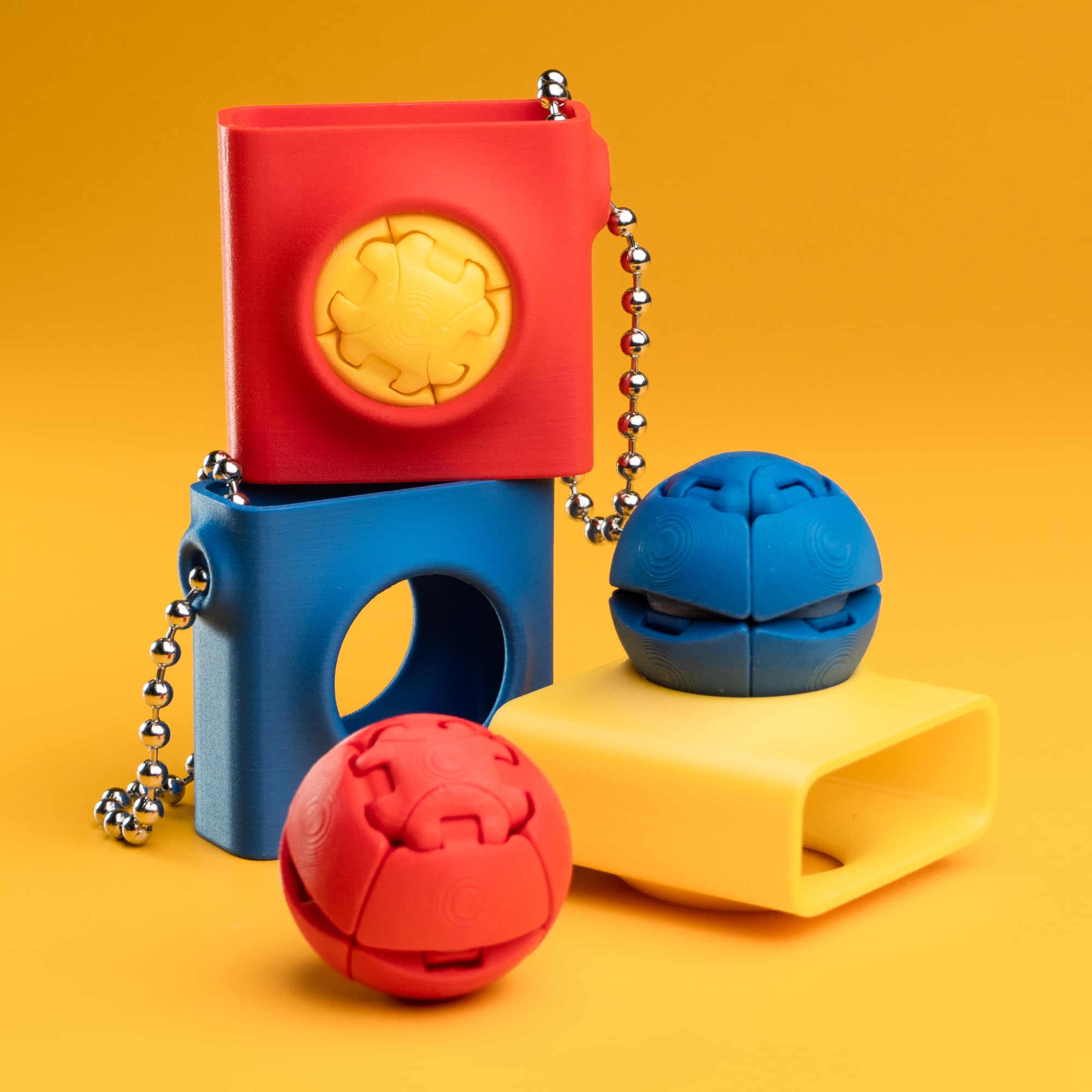 Zorbles - Ultimate Squishy Clicker Fidget with Carrying Case 3d model