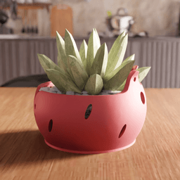 Cat Succulent Planter Flower Pot 3d model