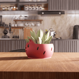 Cat Succulent Planter Flower Pot 3d model
