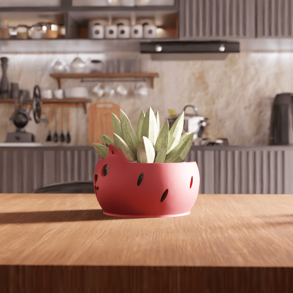 Cat Succulent Planter Flower Pot 3d model