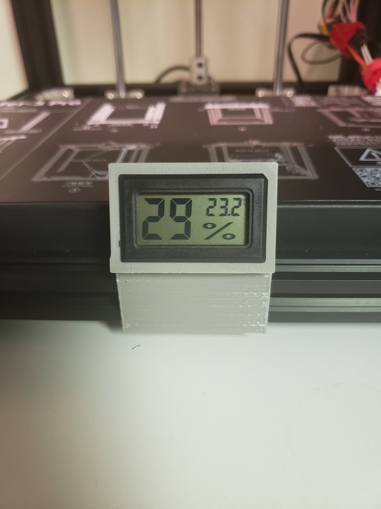 Temp/Humidity Gauge Clip 3d model