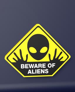 Beware of Aliens - LED Strip compatible 3d model