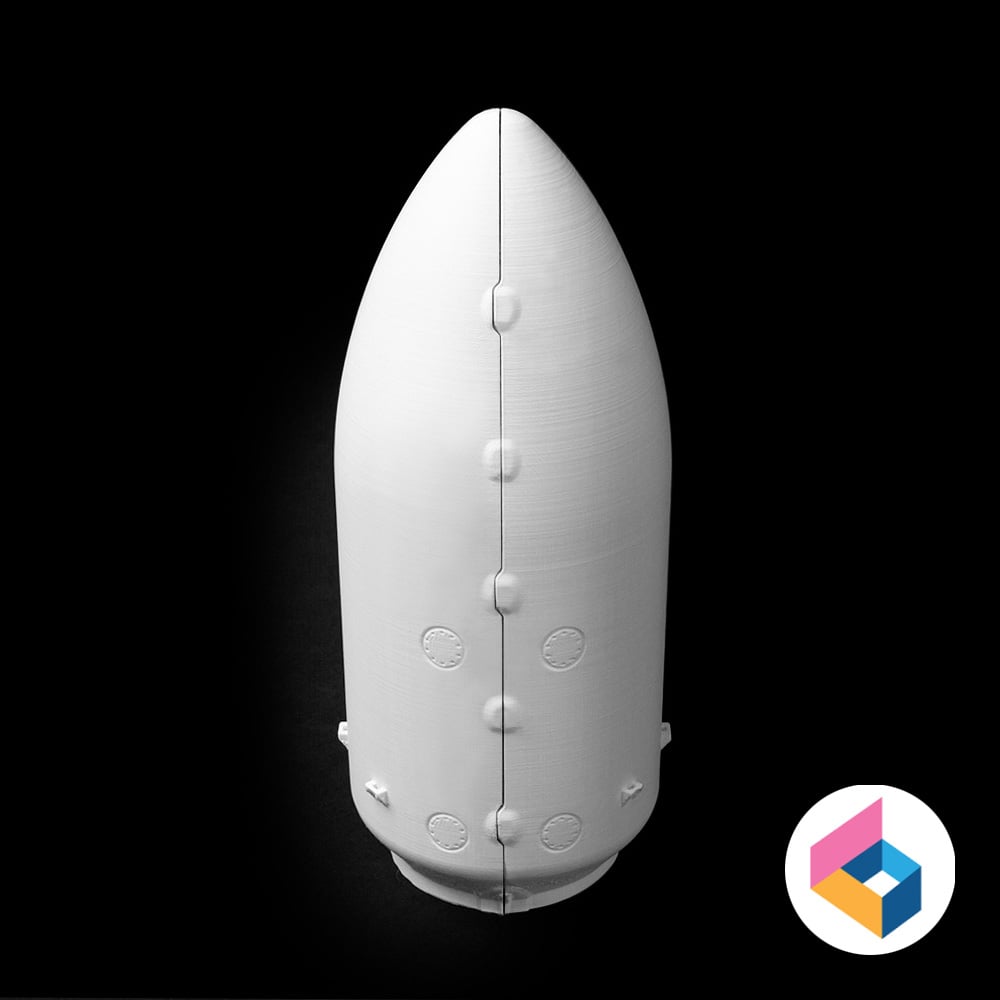 SpaceX Falcon 9 fairing 3d model