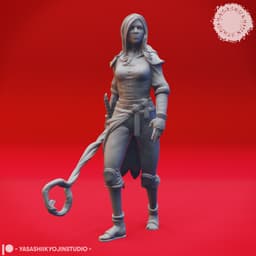 Druids - Level Up - Tabletop Miniatures (Pre-Supported) 3d model
