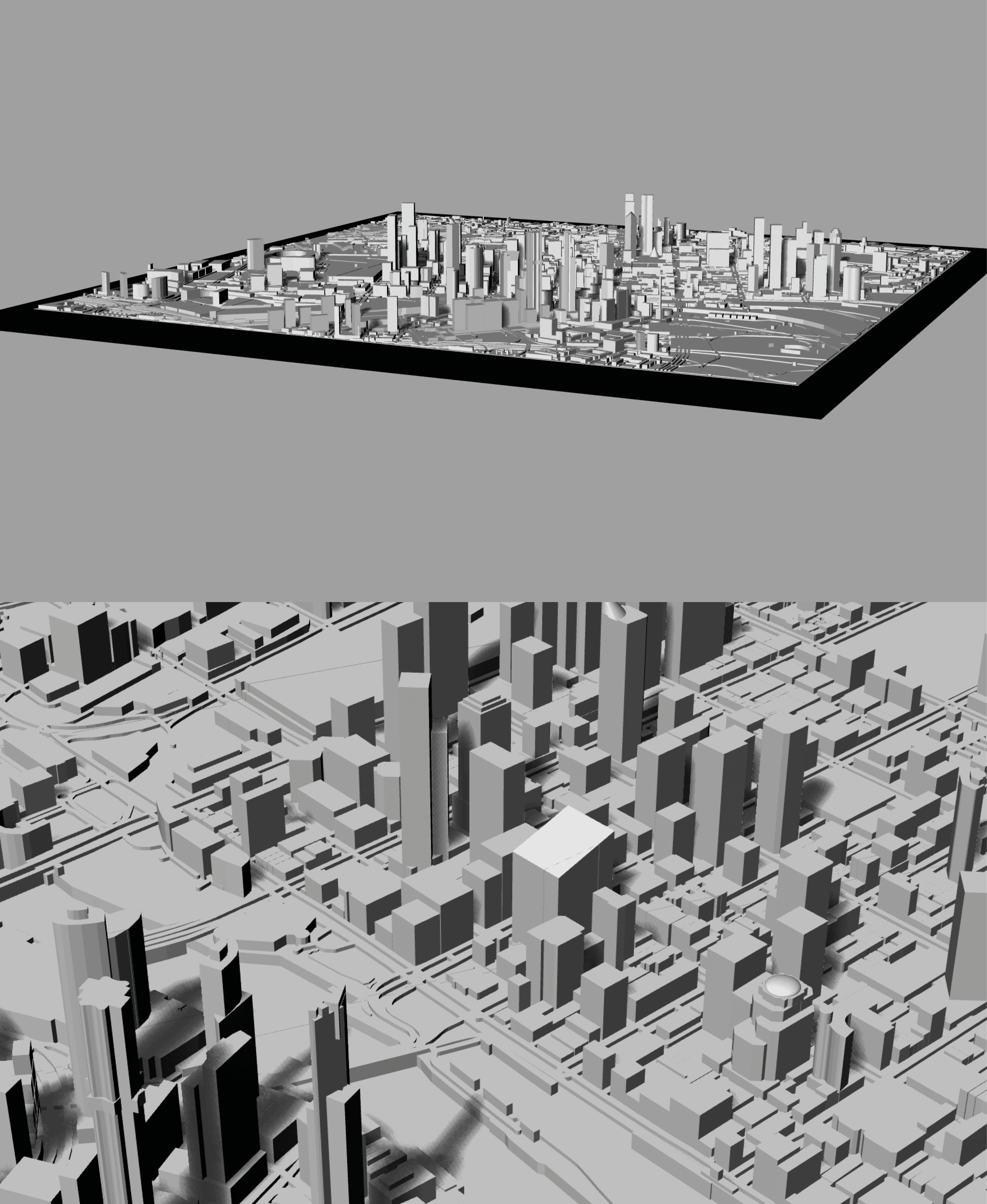 MELBOURNE, Skyline 3d map 3d model